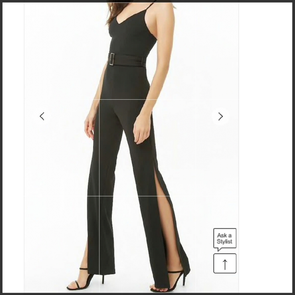 Forever 21 belted jumpsuit